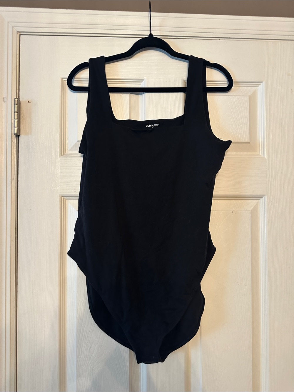 Old Navy Black Square-Neck Tank Bodysuit